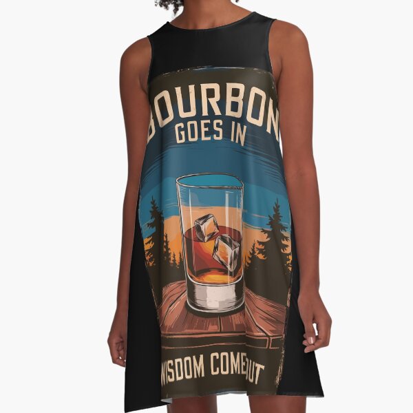 Item preview, Bourbon Goes In, Wisdom Comes Out designed and sold by Quirky Shirts.
