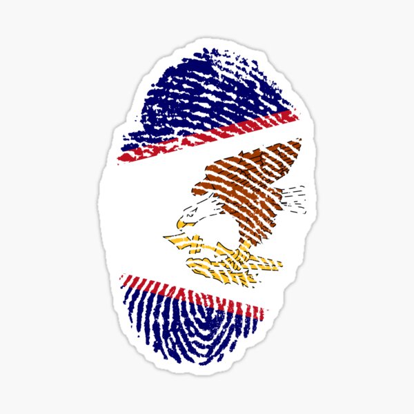2x Sticker flag vinyl country vintage WS samoa 