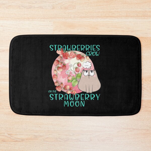 Item preview, Cat strawberries grow on the strawberry moon designed and sold by MatysDesign.