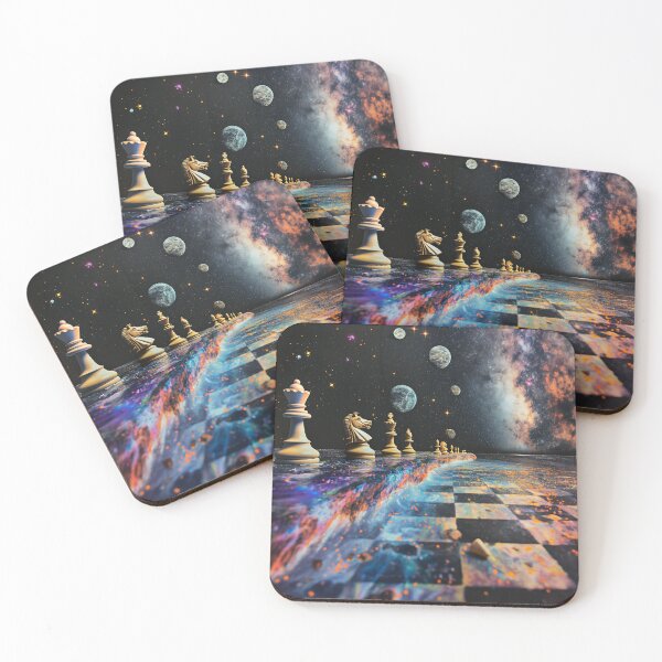 Item preview, a chessboard that extends into the starry night sky designed and sold by Love-Light-Bite.