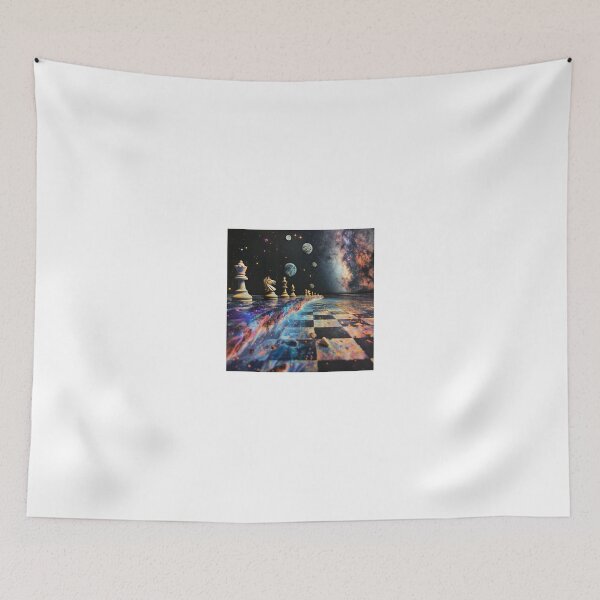 Item preview, a chessboard that extends into the starry night sky designed and sold by Love-Light-Bite.