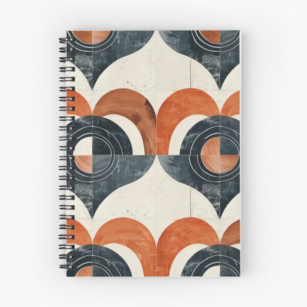 Item preview, Floral Patterned Tile Design with Orange Blossoms and Blue Leaves designed and sold by monetdesignsred.