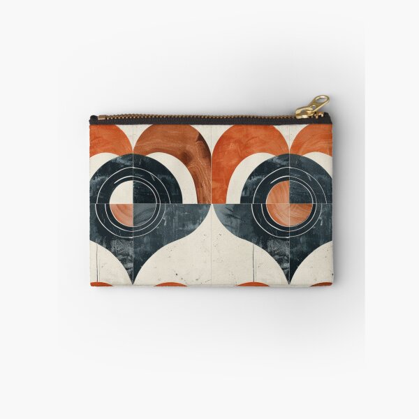 Item preview, Floral Patterned Tile Design with Orange Blossoms and Blue Leaves designed and sold by monetdesignsred.