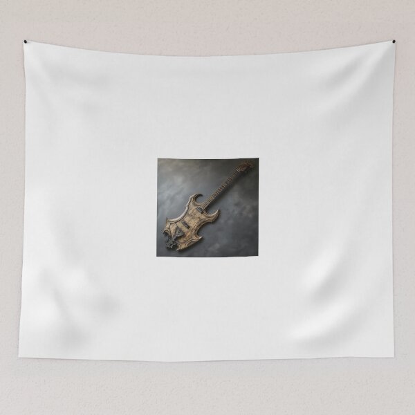 Item preview, a uniquely designed guitar with a dark, gothic aesthetic designed and sold by Love-Light-Bite.