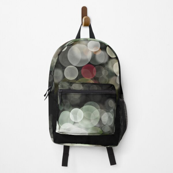 Item preview, Shimmering bokeh light glows on black background designed and sold by navitalidesign.