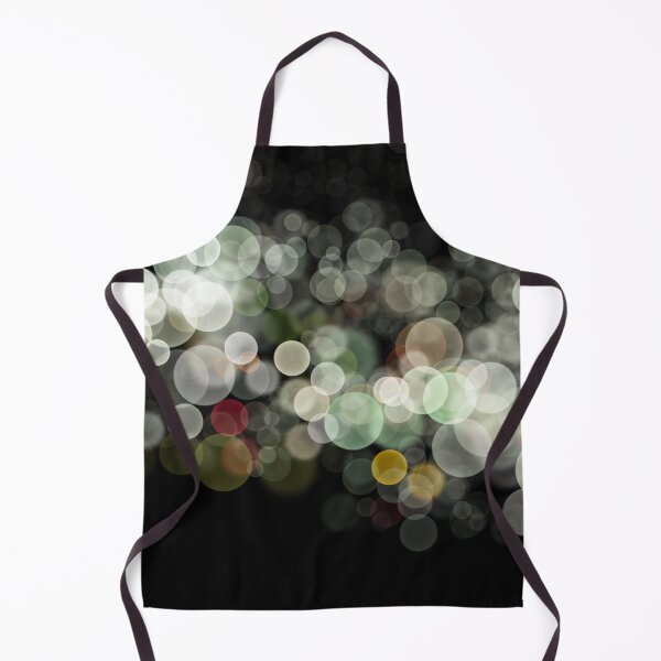 Item preview, Shimmering bokeh light glows on black background designed and sold by navitalidesign.