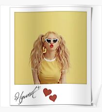 Póster HyunA firma polaroid