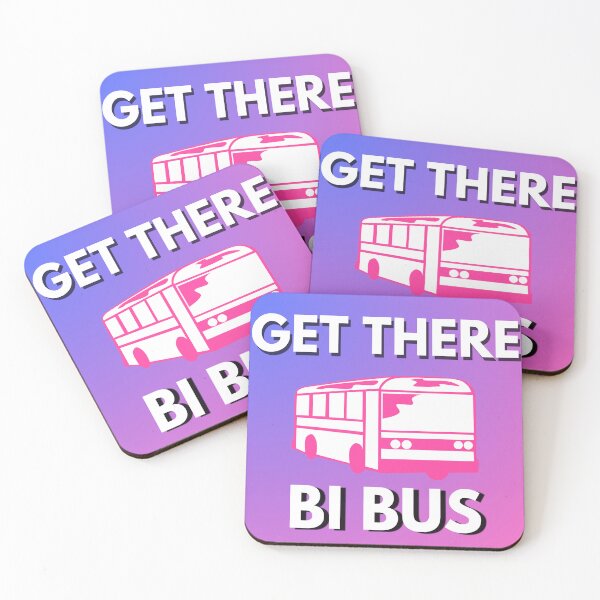 Item preview, Get there Bi Bus - Pride Transit Collection designed and sold by Silly Goose Emporium.
