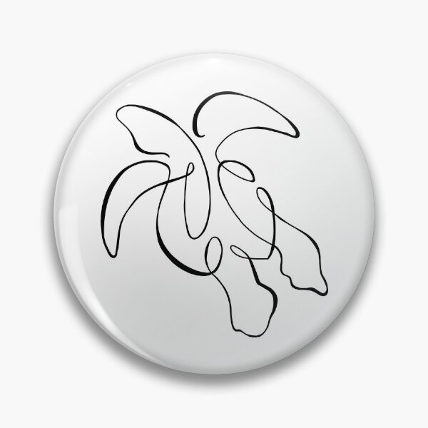 Item preview, One Line Drawing of a Sea Turtle - Black designed and sold by emilyRose3.