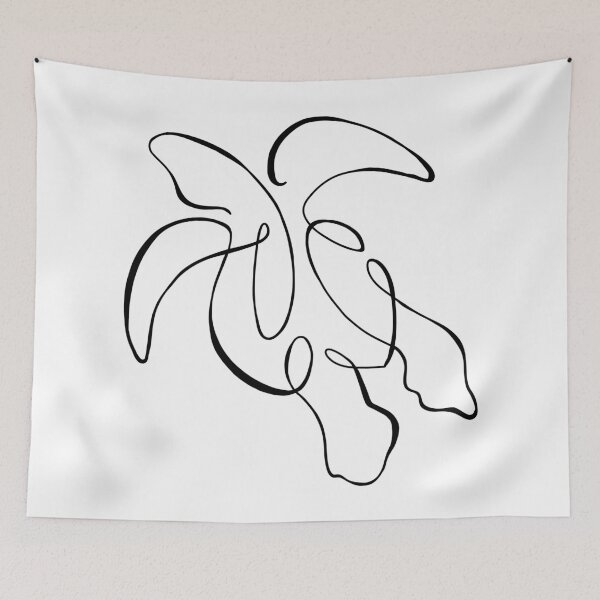 Item preview, One Line Drawing of a Sea Turtle - Black designed and sold by emilyRose3.