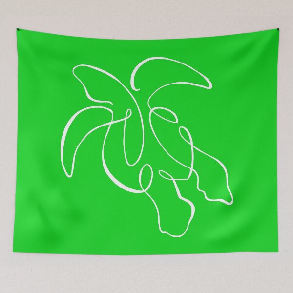 Item preview, One Line Drawing of a Sea Turtle - White designed and sold by emilyRose3.