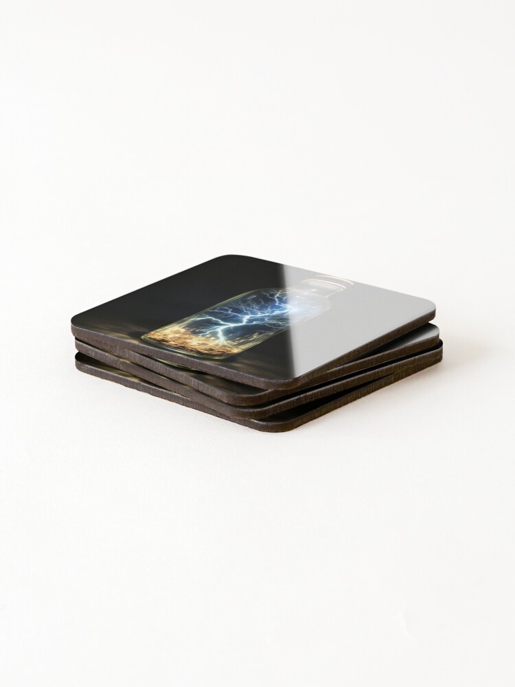 Thumbnail 4 of 5, Coasters (Set of 4), Lightning In A Bottle designed and sold by Rtymer.