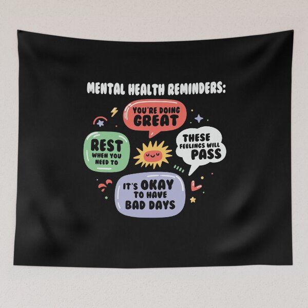 Item preview, Mental Health Reminders, ABA Therapist, Speech Therapy, BCBA, Women Inspirational, RBT, AAC designed and sold by behindthefacts.