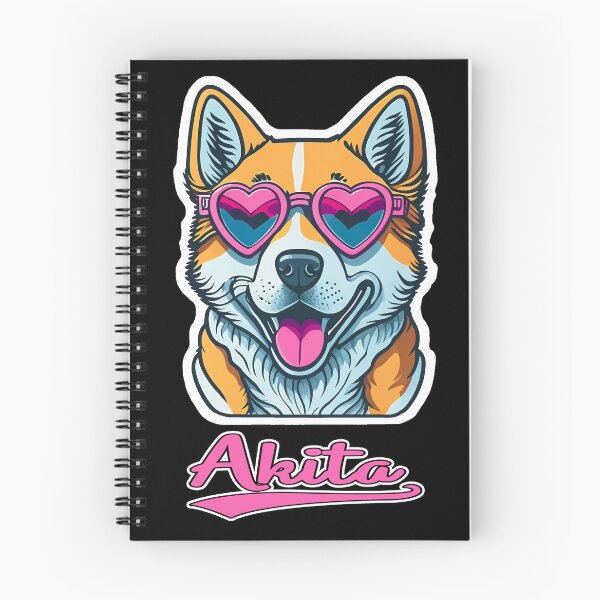 Item preview, Akita in Heart Shaped Sunglasses designed and sold by KellysComColors.