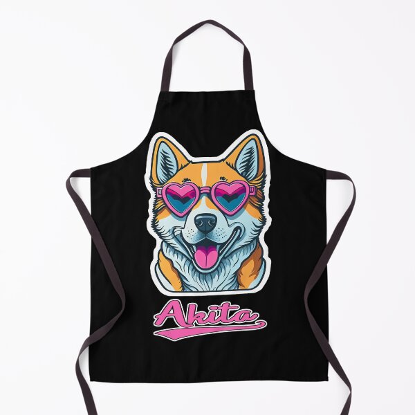 Item preview, Akita in Heart Shaped Sunglasses designed and sold by KellysComColors.