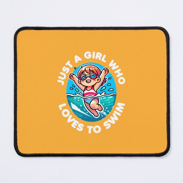 Item preview, Motivation for swimmer Kids - Just a girl who loves to swim quote designed and sold by KidsMotivated.