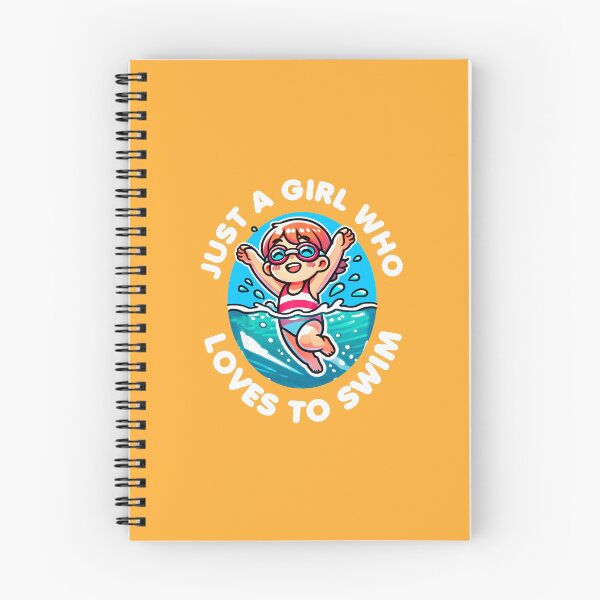 Item preview, Motivation for swimmer Kids - Just a girl who loves to swim quote designed and sold by KidsMotivated.