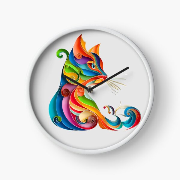 Item preview, Colorful cat sitting very nice designed and sold by mando24895.