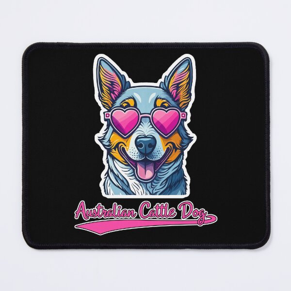 Item preview, Australian Cattle Dog in Heart Shaped Sunglasses designed and sold by KellysComColors.