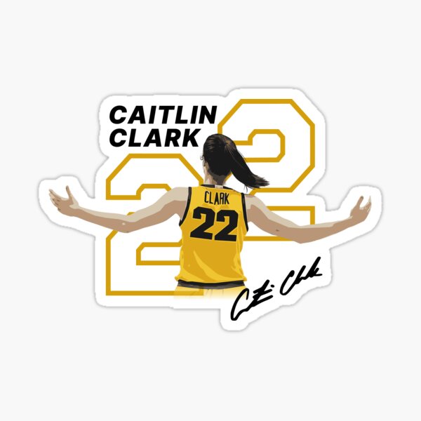 "Caitlin Clark 22" Sticker for Sale by svarupa | Redbubble