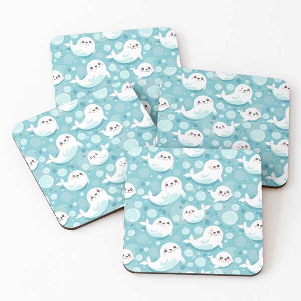 Item preview, Seal Blue Stars Pattern designed and sold by palaco210.