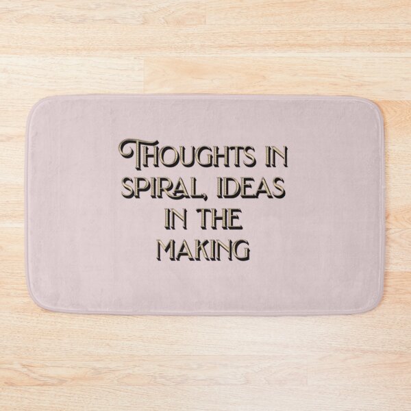 Item preview, phrase for entrepreneurs: spiral thoughts, ideas in process designed and sold by Karina Creative Studio.