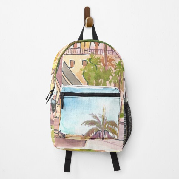 Item preview, Passeig del Born Street Scene with La Seu designed and sold by artshop77.