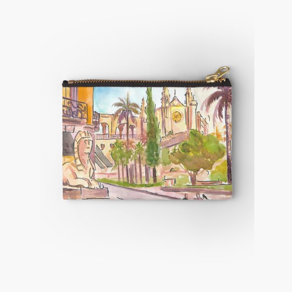 Item preview, Passeig del Born Street Scene with La Seu designed and sold by artshop77.