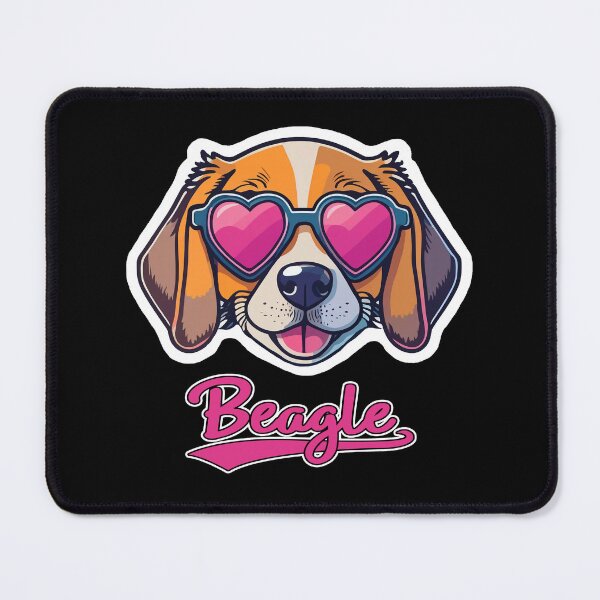 Item preview, Beagle in Heart Shaped Sunglasses designed and sold by KellysComColors.