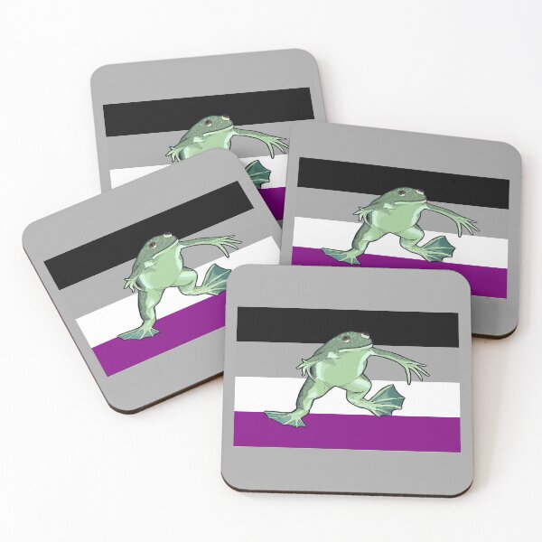 Item preview, Asexual pride frog xenopus laevis designed and sold by Madie Kay.