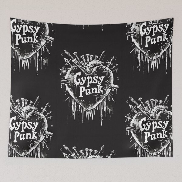 Item preview, Gothic Heart “Gypsy Punk” with Retrofuturistic Font designed and sold by Piotrek0001.