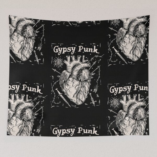 Item preview, Gothic Heart “Gypsy Punk” with Retrofuturistic Font designed and sold by Piotrek0001.