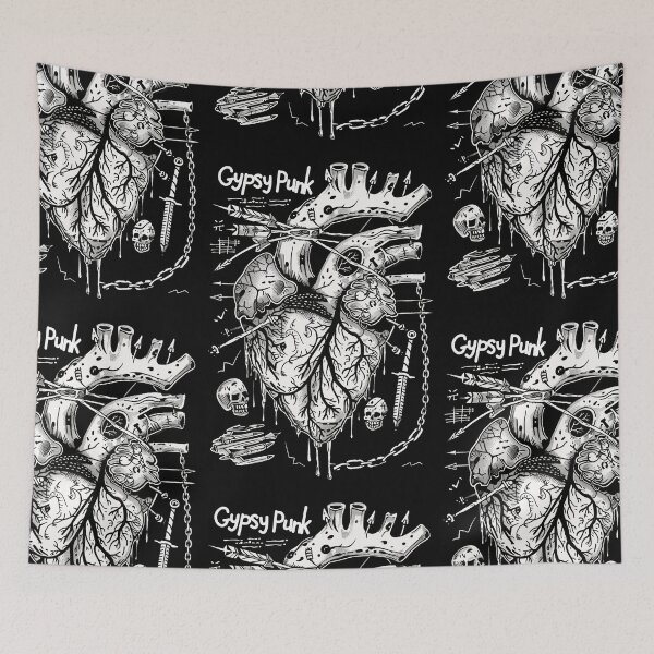 Item preview, Gothic Heart “Gypsy Punk” with Retrofuturistic Font designed and sold by Piotrek0001.