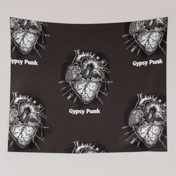 Item preview, Gothic Heart “Gypsy Punk” with Retrofuturistic Font designed and sold by Piotrek0001.