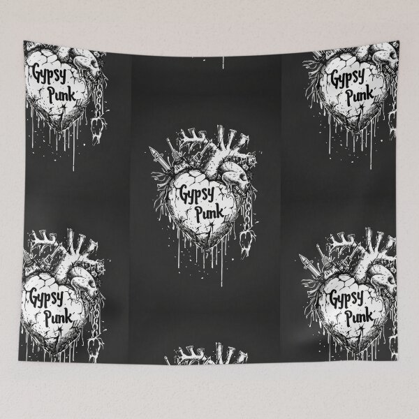 Item preview, Gothic Heart “Gypsy Punk” with Retrofuturistic Font designed and sold by Piotrek0001.