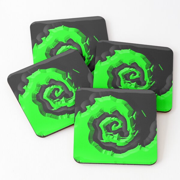 Item preview, Green and Black Swirl Pattern designed and sold by TheRulerofEarth.