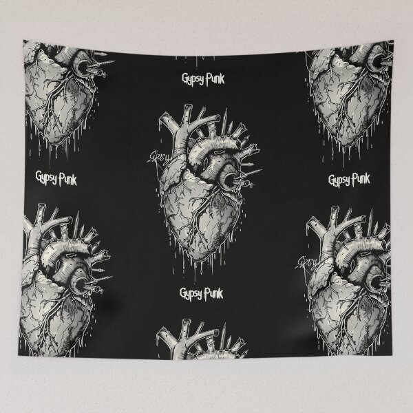 Item preview, Gothic Heart “Gypsy Punk” with Retrofuturistic Font designed and sold by Piotrek0001.