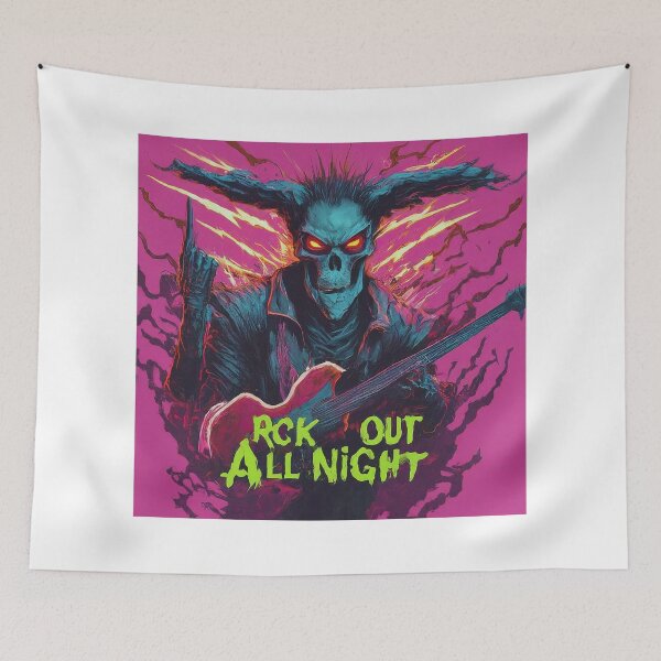Item preview, : Skull Crushin' Rock (T-Shirt Design) designed and sold by artistmagicshop.