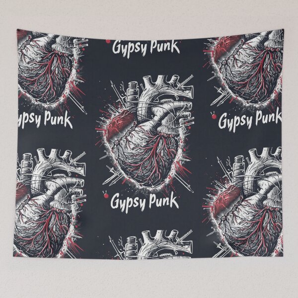 Item preview, Gothic Heart “Gypsy Punk” with Retrofuturistic Font designed and sold by Piotrek0001.