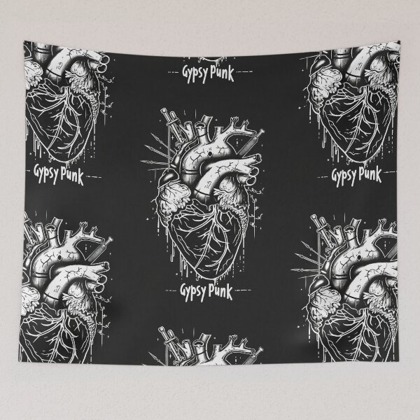 Item preview, Gothic Heart “Gypsy Punk” with Retrofuturistic Font designed and sold by Piotrek0001.
