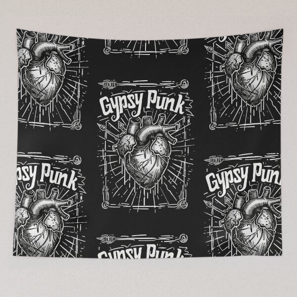 Item preview, Gothic Heart “Gypsy Punk” with Retrofuturistic Font designed and sold by Piotrek0001.
