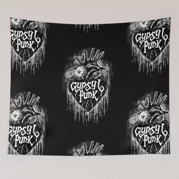 Item preview, Gothic Heart “Gypsy Punk” with Retrofuturistic Font designed and sold by Piotrek0001.