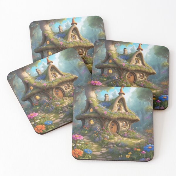 Item preview, Enchanted Fairy House Among Wild Flowers designed and sold by T-shirtMill.