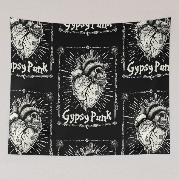 Item preview, Gothic Heart “Gypsy Punk” with Retrofuturistic Font designed and sold by Piotrek0001.