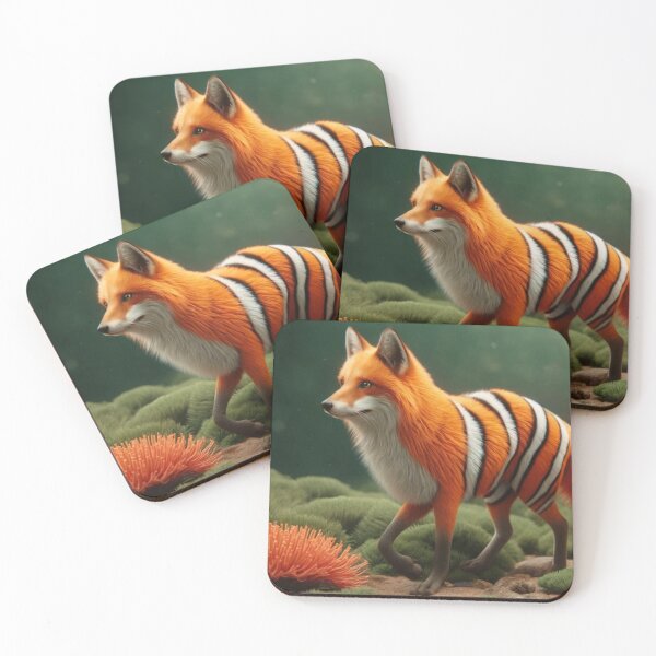 Item preview, Fox-Clown Fish Hybrid: Vibrant Digital Art  designed and sold by FantasyHybrids.