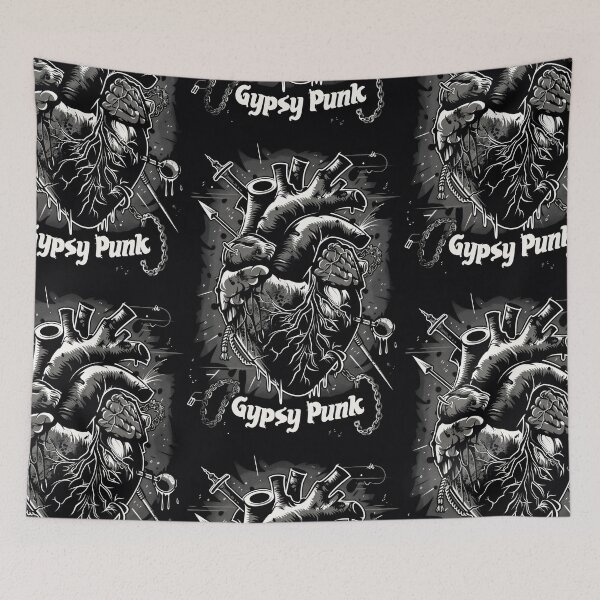 Item preview, Gothic Heart “Gypsy Punk” with Retrofuturistic Font designed and sold by Piotrek0001.