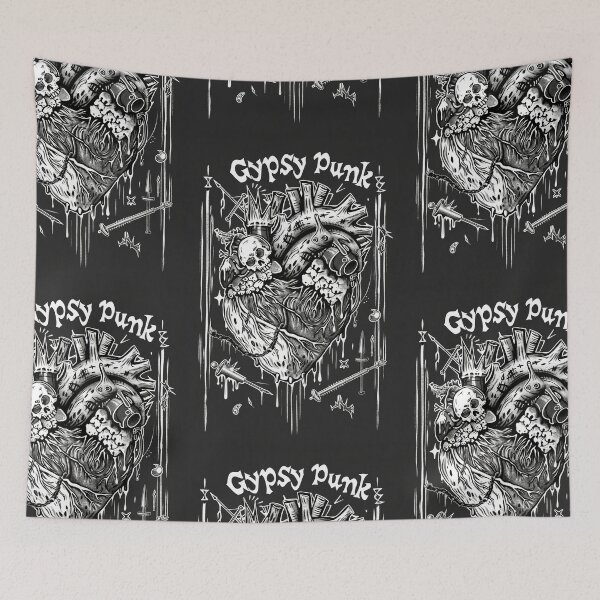 Item preview, Gothic Heart “Gypsy Punk” with Retrofuturistic Font designed and sold by Piotrek0001.
