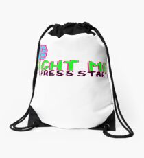 FIGHT ME (PINK) Drawstring Bag