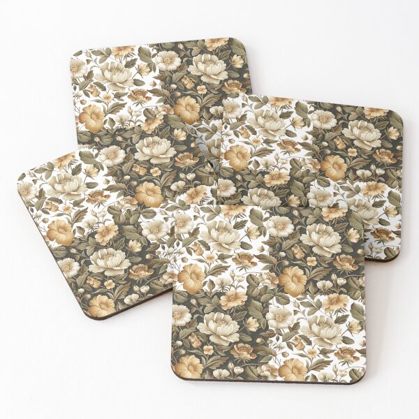 Item preview, Floral Pattern Vintage Style designed and sold by DesignVistaHub.
