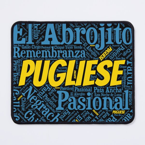 Item preview, Pugliese Tango Word Art in Blue and Yellow designed and sold by infinitetango.